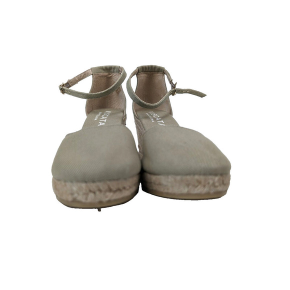 Viscata Estartit Limited Edition Canvas Espadrille Wedges Sage Green 40 US 9 - Picture 3 of 9
